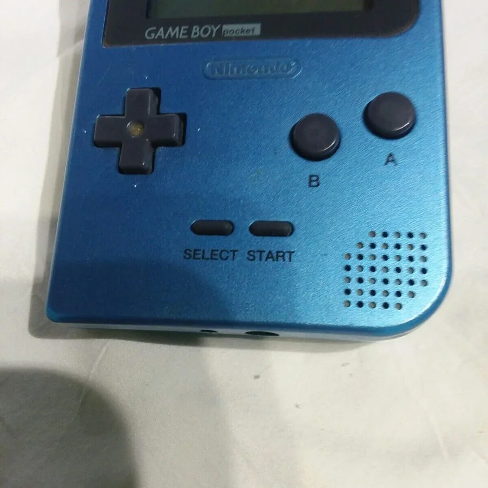 1989-1996 Nintendo GameBoy Pocket Color Teal Blue MGB-001 Game WORKS!